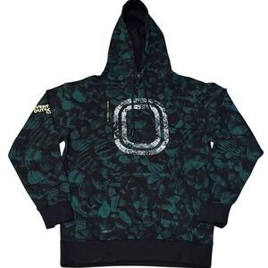 Overtime Outdoor Club Green Camo Print Pullover Hoodie Sweatshirt